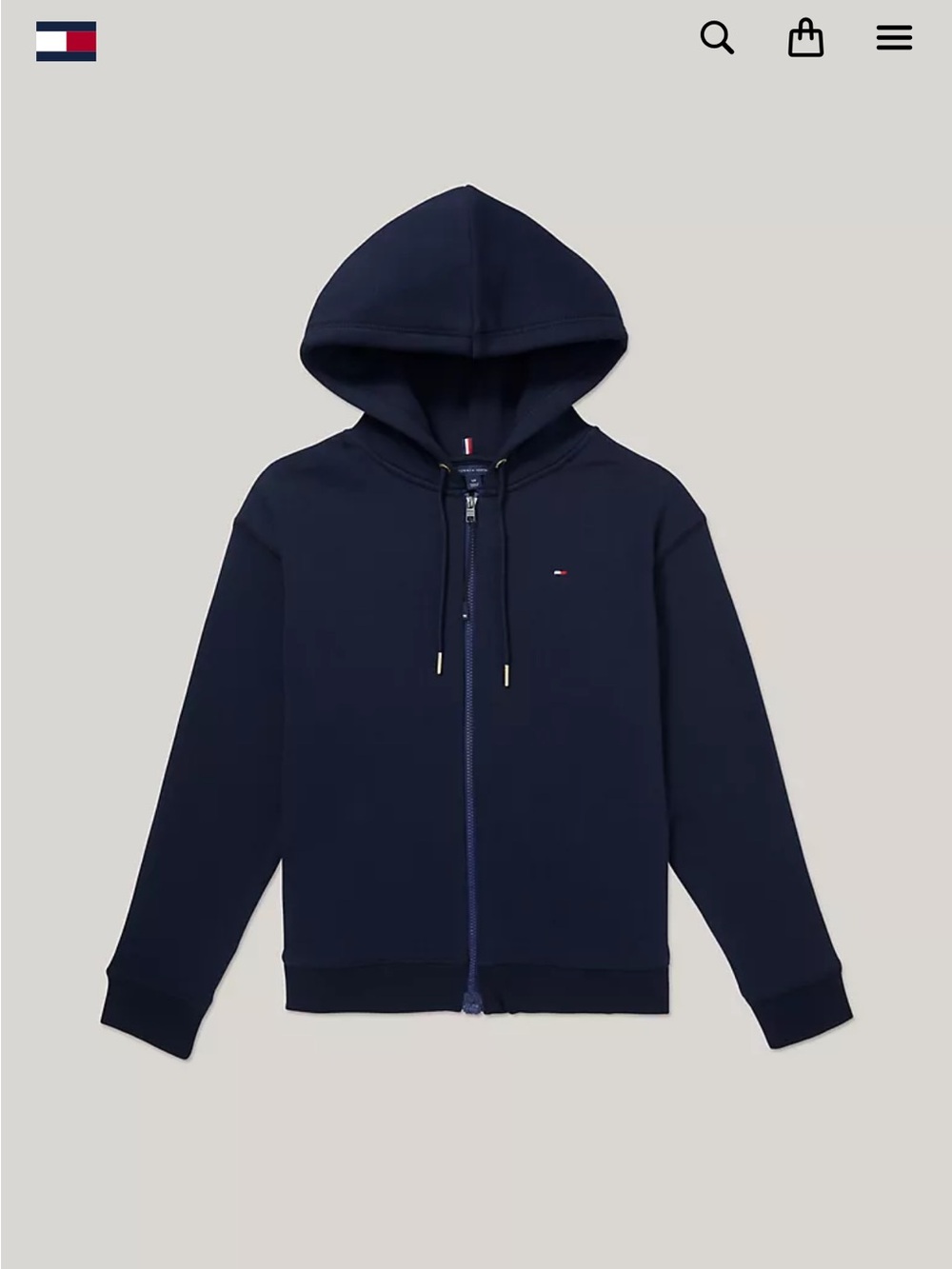 Tommy Hilfiger Dark Navy Full-Zip Hoodie